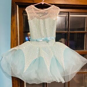 Sparkling Blue Tulle Dress